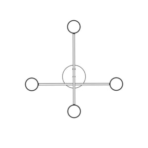 Lampada a Sospensione Diego, Oro, Acciaio, 8x8x100 cm, Seven Design