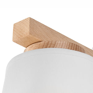 Lampada a Parete Ellie, Bianco, Acciaio, 22x22x24 cm, Seven Design