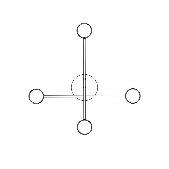 Lampada a Parete Ellie, Bianco, Acciaio, 22x22x24 cm, Seven Design