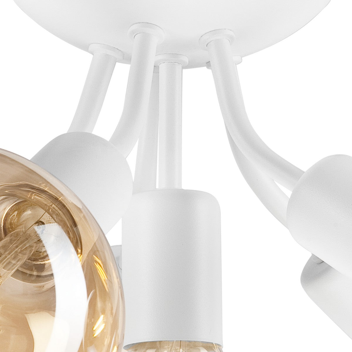 Lampada a Soffitto Viggo, Bianco, Acciaio, 28x28x17 cm, Seven Design