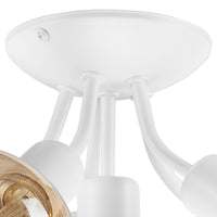 Lampada a Soffitto Viggo, Bianco, Acciaio, 28x28x17 cm, Seven Design