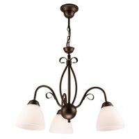 Lampada a Sospensione Adelle, Marrone, Acciaio, 50x50x67 cm, Seven Design