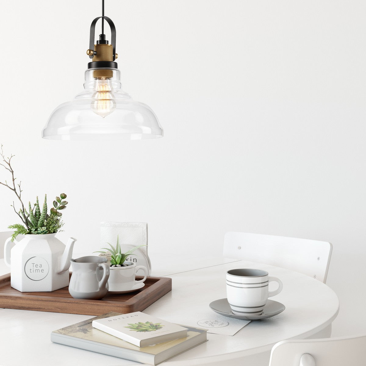 Lampada a Sospensione Matteo, Ottone, Acciaio, 28x28x112 cm, Seven Design