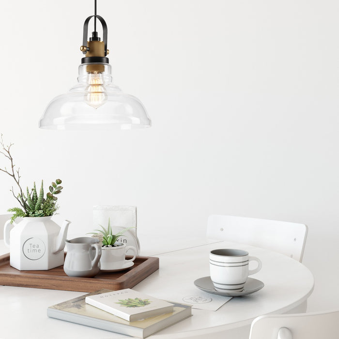 Lampada a Sospensione Matteo, Ottone, Acciaio, 28x28x112 cm, Seven Design