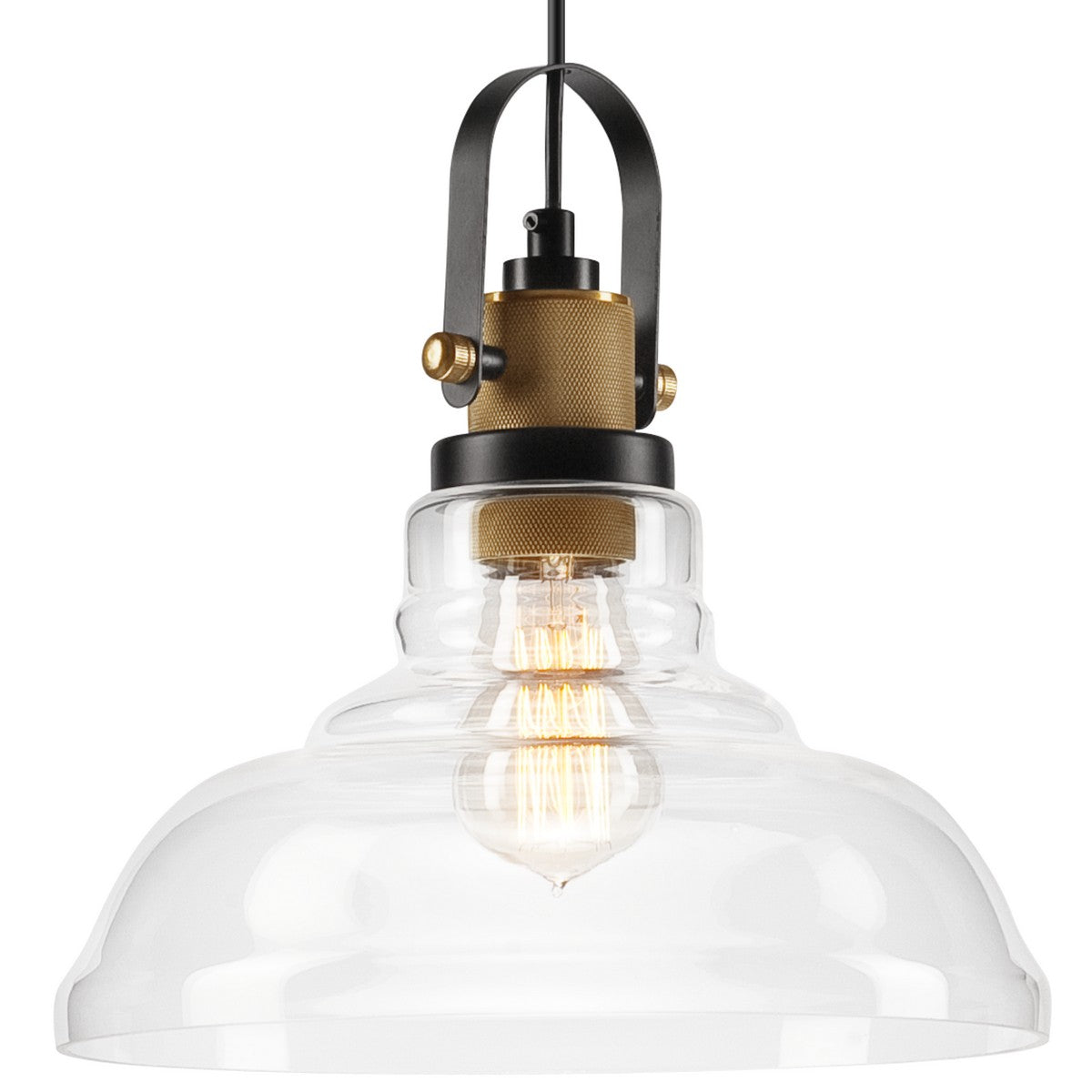 Lampada a Sospensione Matteo, Ottone, Acciaio, 28x28x112 cm, Seven Design