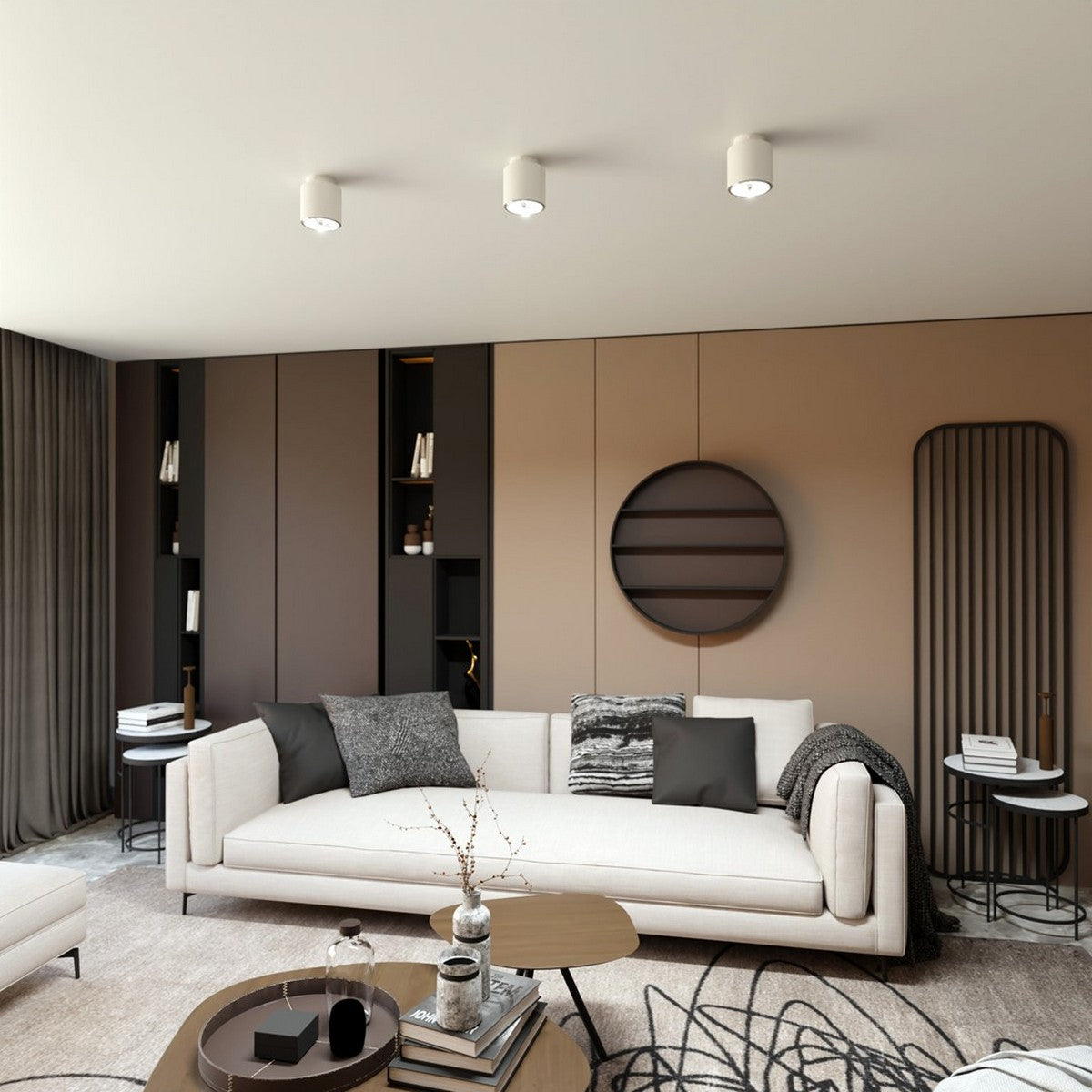 Lampada a Sospensione Balerina, Bianco, Acciaio, 38x38x90 cm, Seven Design