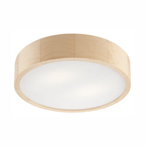 Lampada a Soffitto Eveline 2, Marrone, Legno, 37x37x8 cm, Seven Design