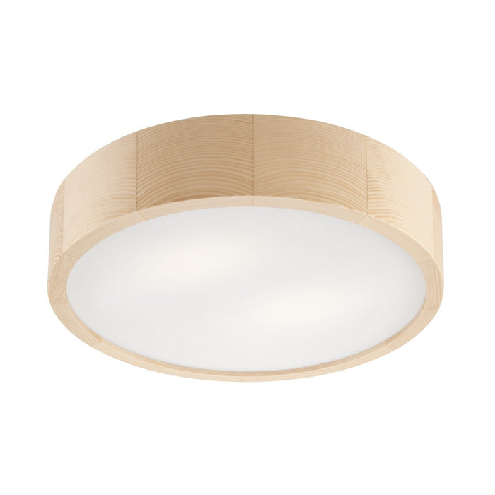 Lampada a Soffitto Eveline 2, Marrone, Legno, 37x37x8 cm, Seven Design