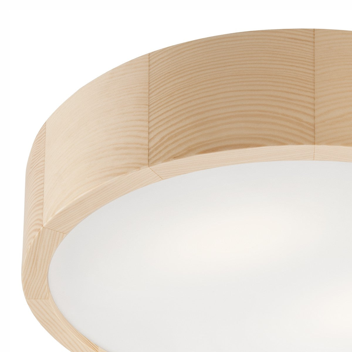 Lampada a Soffitto Eveline 2, Marrone, Legno, 37x37x8 cm, Seven Design