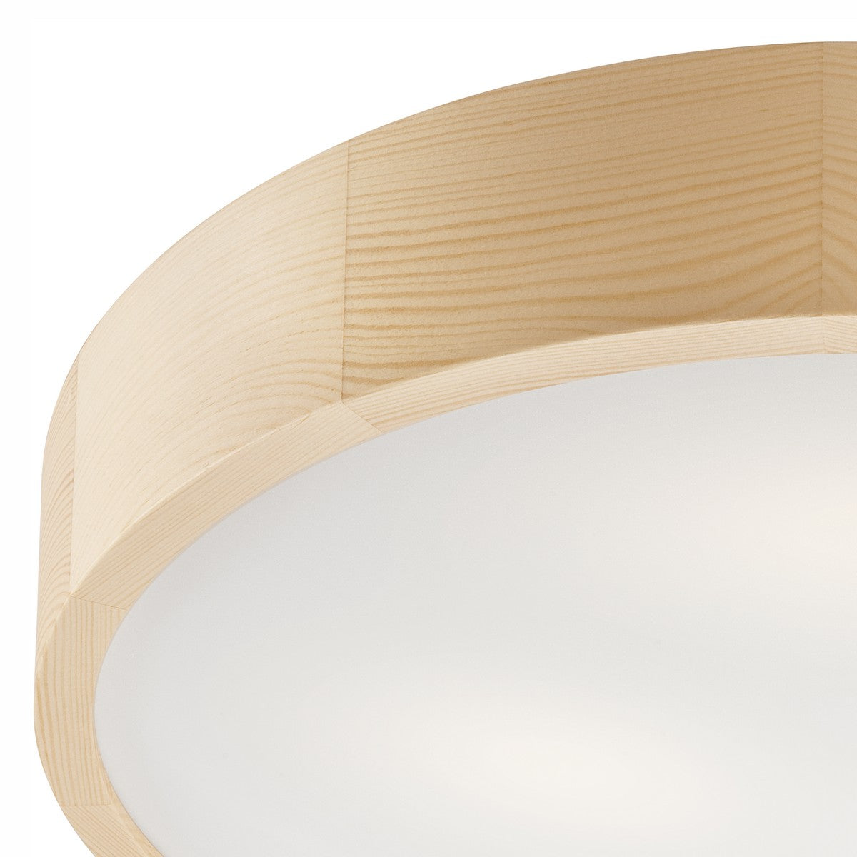 Lampada a Soffitto Eveline 4, Marrone, Legno, 47x47x8 cm, Seven Design