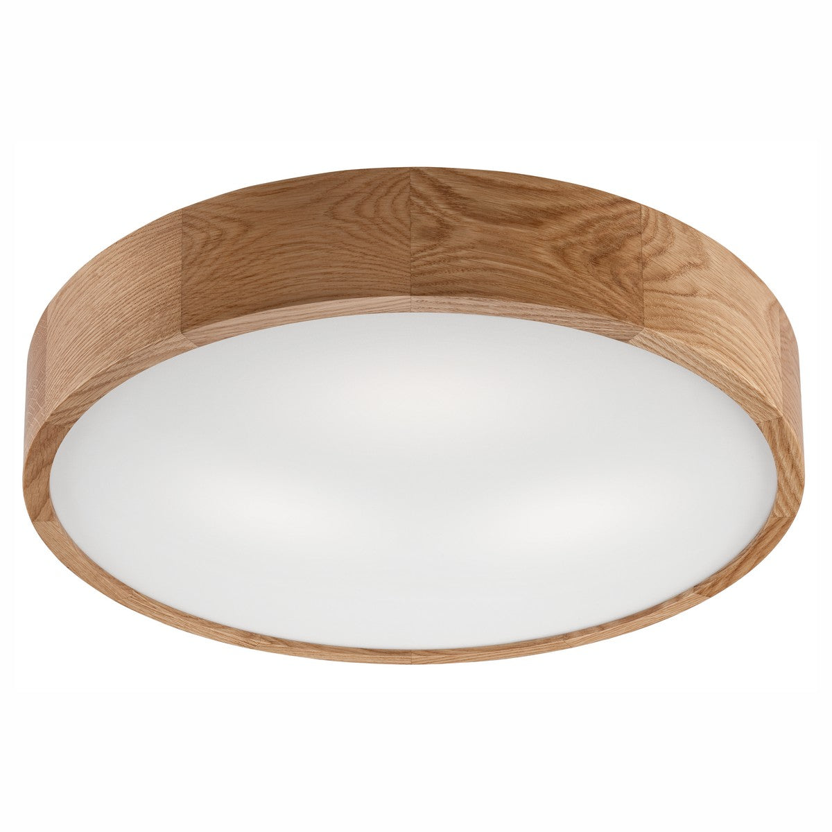 Lampada a Soffitto Eveline 5, Marrone, Legno, 47x47x8 cm, Seven Design
