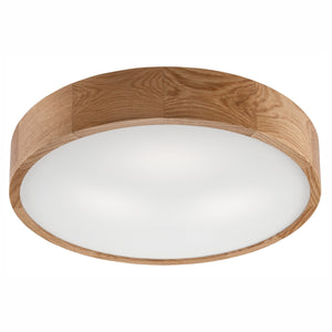 Lampada a Soffitto Eveline 5, Marrone, Legno, 47x47x8 cm, Seven Design