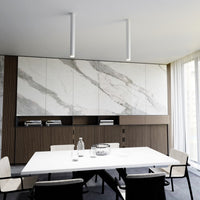 Lampada a Soffitto Dante, Bianco, Acciaio, 36x36x8 cm, Seven Design