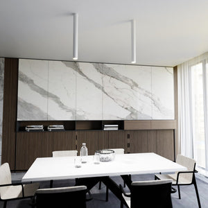 Lampada a Soffitto Dante, Bianco, Acciaio, 36x36x8 cm, Seven Design