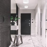 Lampada a Soffitto Vivian, Bianco, Plastica, 35x35x13 cm, Seven Design