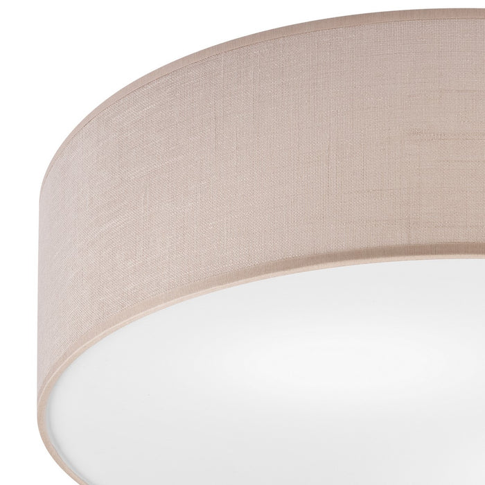 Lampada a Soffitto Vivian, Beige, Plastica, 45x45x13 cm, Seven Design