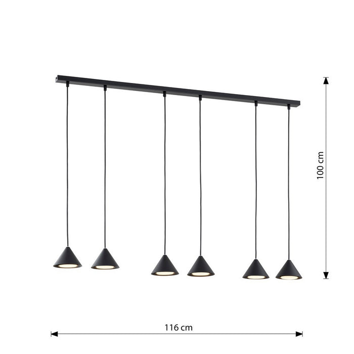 Lampada a Soffitto Vivian, Bianco, Plastica, 45x45x13 cm, Seven Design