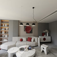 Lampada a Soffitto Vivian, Nero, Plastica, 45x45x13 cm, Seven Design