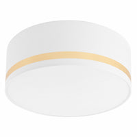 Lampada a Soffitto Gloria, Bianco, Plastica, 35x35x16 cm, Seven Design