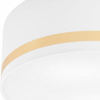 Lampada a Soffitto Gloria, Bianco, Plastica, 35x35x16 cm, Seven Design