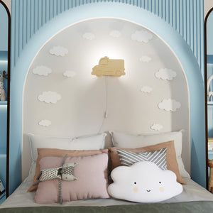 Lampada a Soffitto Gloria, Bianco, Plastica, 35x35x16 cm, Seven Design