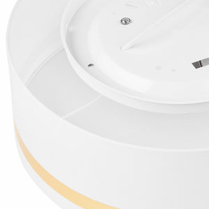 Lampada a Soffitto Gloria, Bianco, Plastica, 35x35x16 cm, Seven Design