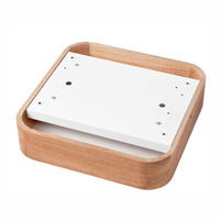 Lampada a Soffitto Gaspar, Marrone, Legno, 35x35x8 cm, Seven Design