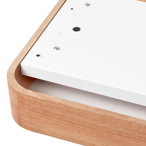 Lampada a Soffitto Gaspar, Marrone, Legno, 35x35x8 cm, Seven Design