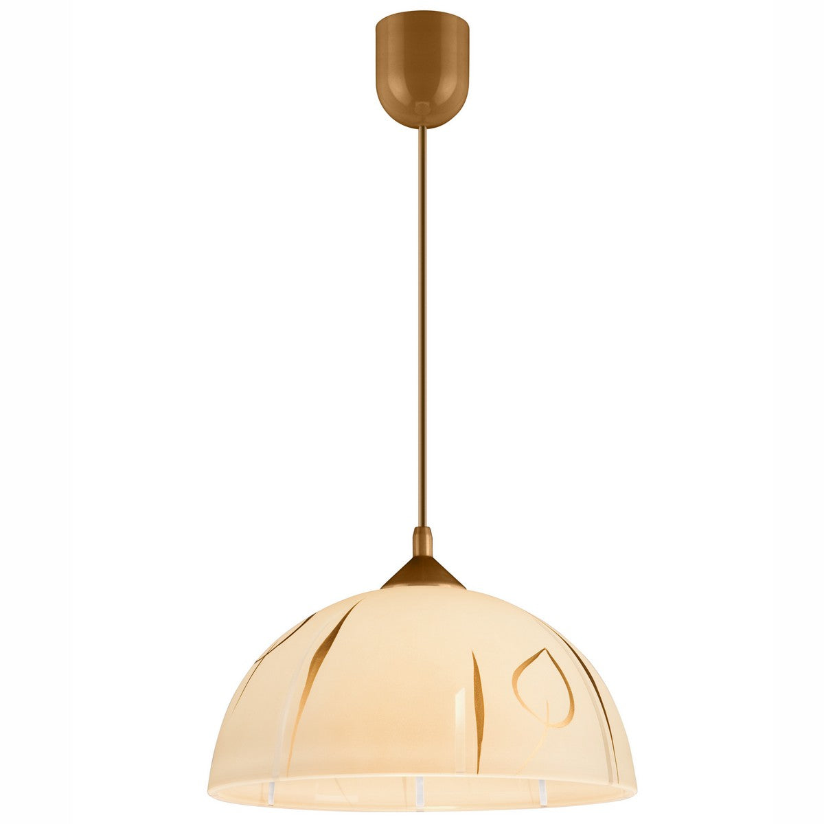 Lampada a Sospensione Marcy 3, Oro, Vetro, 30x30x70 cm, Seven Design