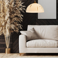 Lampada a Sospensione Marcy 3, Oro, Vetro, 30x30x70 cm, Seven Design