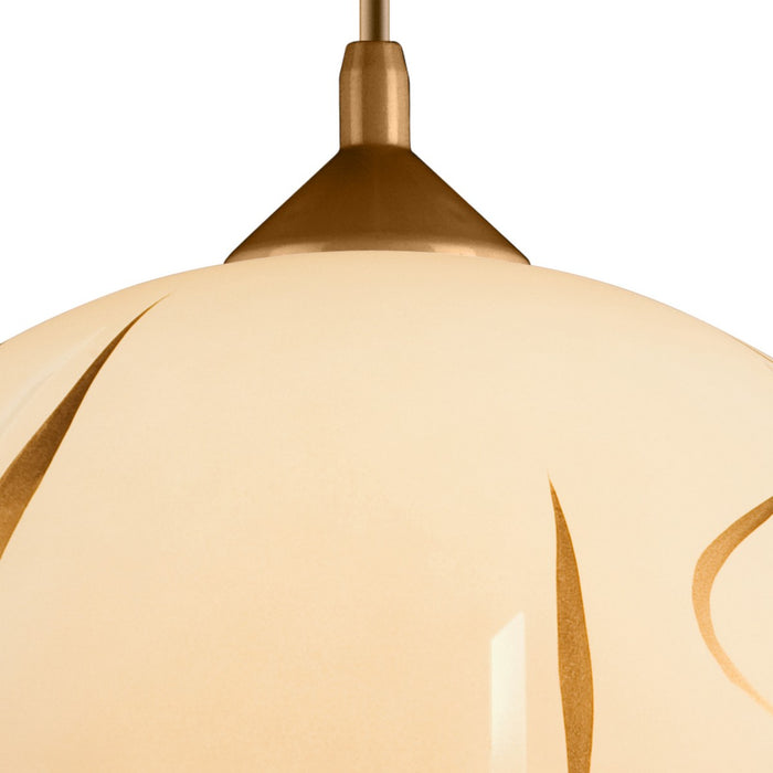 Lampada a Sospensione Marcy 3, Oro, Vetro, 30x30x70 cm, Seven Design