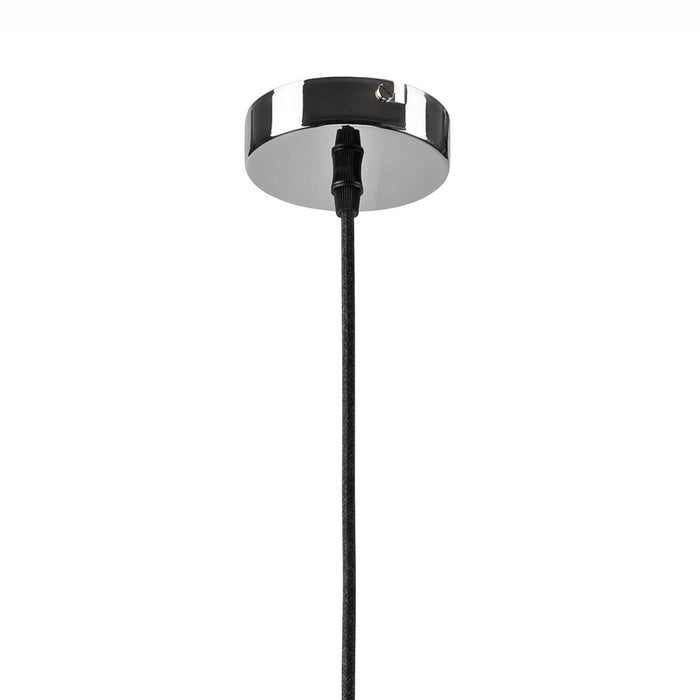 Lampada a Sospensione Asta, Argento, Acciaio, 28x28x81 cm, Seven Design