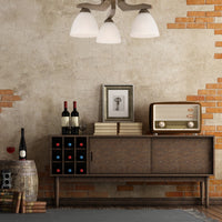 Lampada a Soffitto Adriano, Marrone, Acciaio, 36x36x21 cm, Seven Design