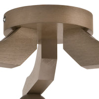 Lampada a Soffitto Adriano, Marrone, Acciaio, 36x36x21 cm, Seven Design