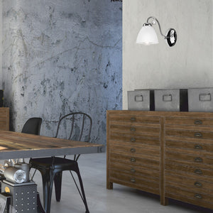 Lampada a Parete Miranda, Argento, Acciaio, 14x14x20 cm, Seven Design