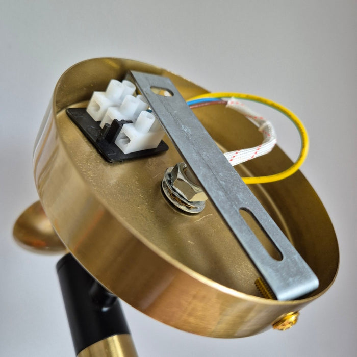 Lampada a Parete Georgia, Oro, Acciaio, 14,5x12x20 cm, Seven Design