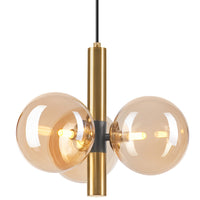 Lampada a Sospensione Rollo, Oro, Acciaio, 35x35x120 cm, Seven Design