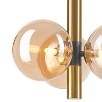 Lampada a Sospensione Rollo, Oro, Acciaio, 35x35x120 cm, Seven Design