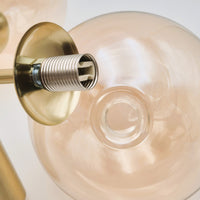 Lampada a Sospensione Rollo, Oro, Acciaio, 35x35x120 cm, Seven Design