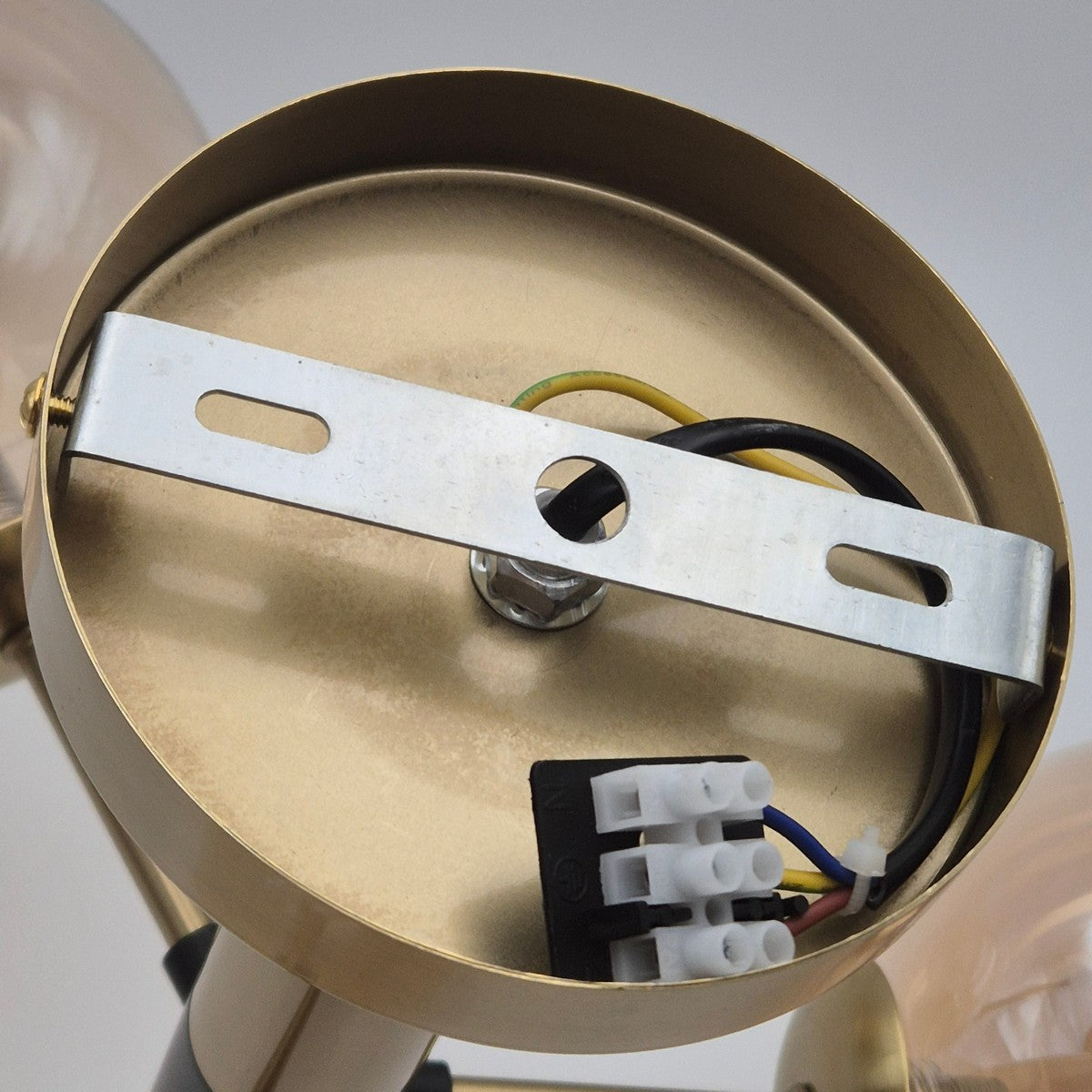 Lampada a Sospensione Rollo, Oro, Acciaio, 35x35x120 cm, Seven Design