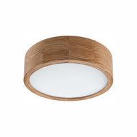 Lampada a Soffitto Eveline, Marrone, Legno, 27x27x80 cm, Seven Design