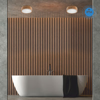 Lampada a Soffitto Eveline, Marrone, Legno, 27x27x80 cm, Seven Design