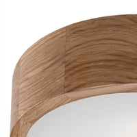 Lampada a Soffitto Eveline, Marrone, Legno, 27x27x80 cm, Seven Design