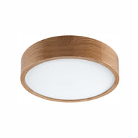 Lampada a Soffitto Eveline 16, Marrone, Legno, 37x37x8 cm, Seven Design