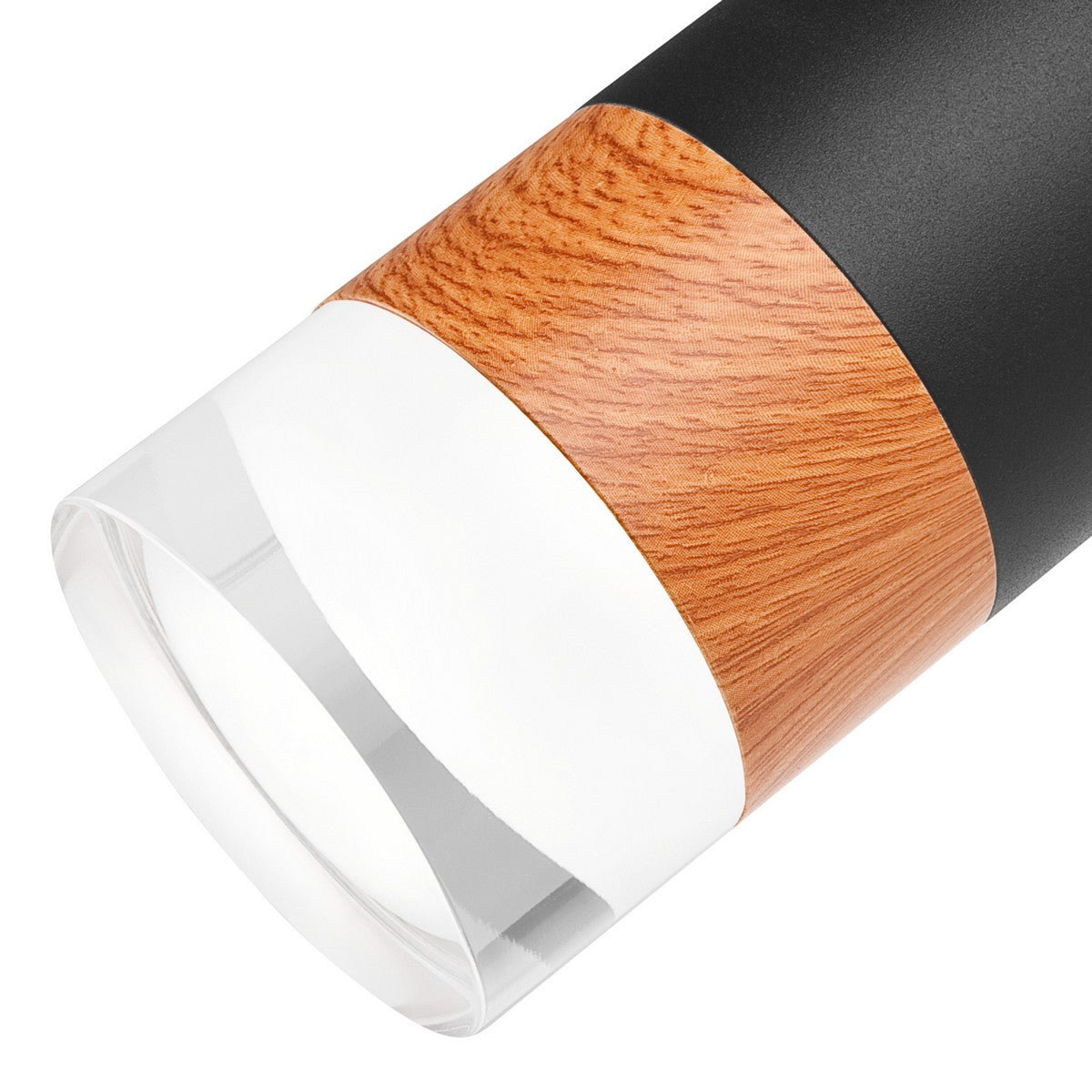 Lampada a Soffitto Aurora, Nero, Acciaio, 45x19x19 cm, Seven Design