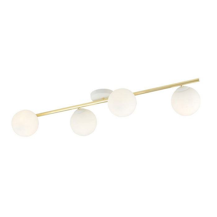Lampada a Soffitto Splendi 11, Oro, Acciaio, 100x20x29 cm, Seven Design