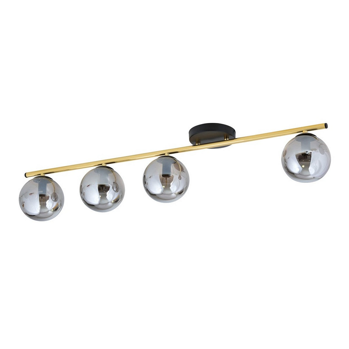 Lampada a Soffitto Monza 1, Oro, Acciaio, 100x20x14 cm, Seven Design