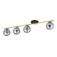 Lampada a Soffitto Monza 1, Oro, Acciaio, 100x20x14 cm, Seven Design
