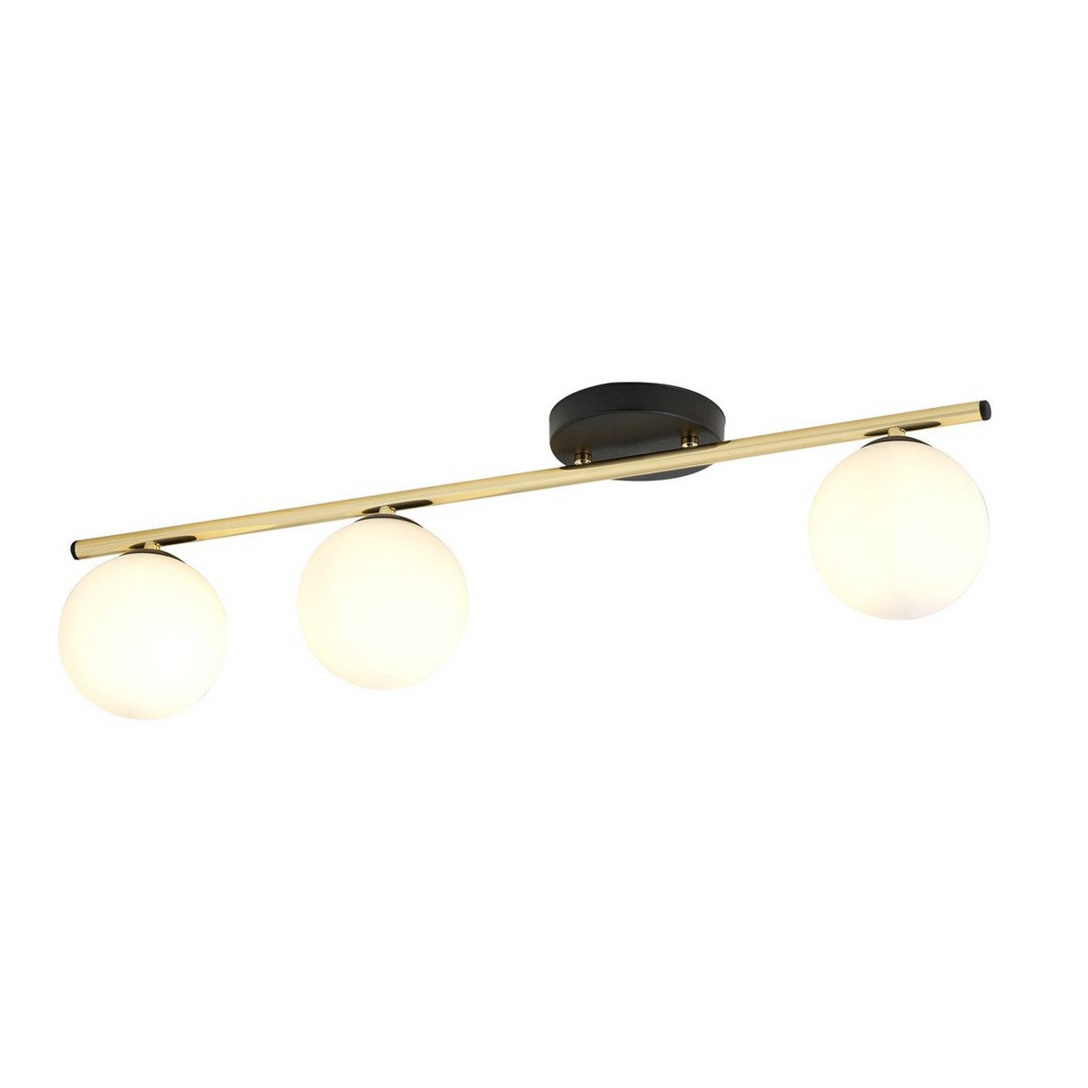 Lampada a Soffitto Monza 4, Oro, Acciaio, 80x20x14 cm, Seven Design