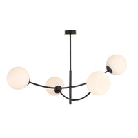 Lampada a Sospensione Hunter 5, Nero, Acciaio, 89x63x89 cm, Seven Design